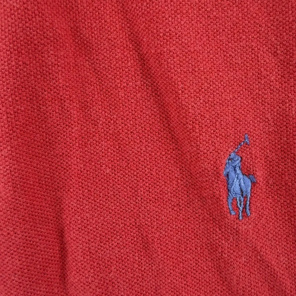 Polo Ralph Lauren Polo Shirt Mens 2XL Red Classic Fit Cotton Pony Logo‎ Knit